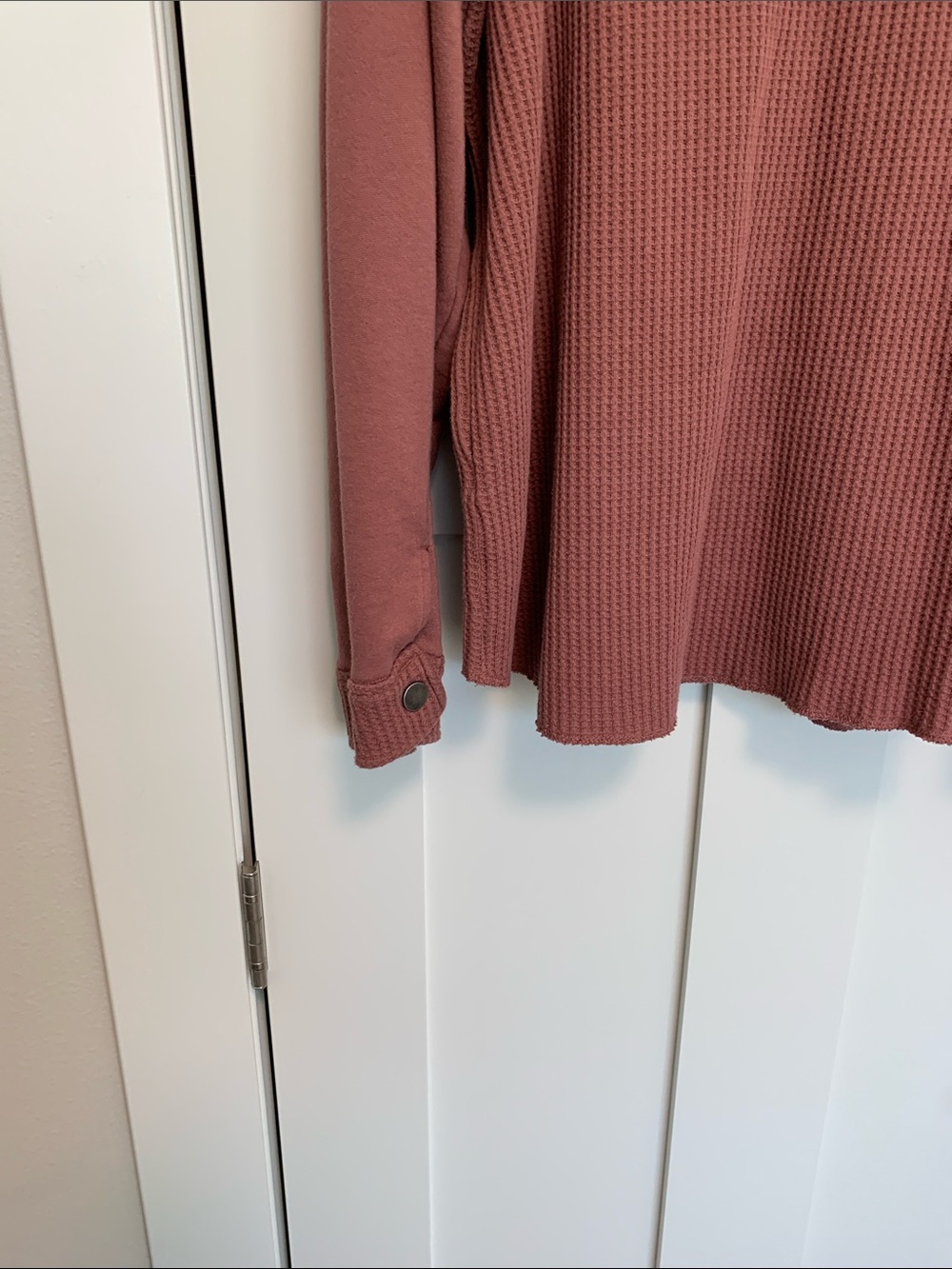 Maurices Hooded Button-Front Utility Jacket - Dusty Rose - Picture 8 of 10